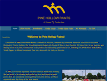 Tablet Screenshot of pinehollowpainthorses.com